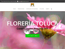 Tablet Screenshot of floreriatoluca.com
